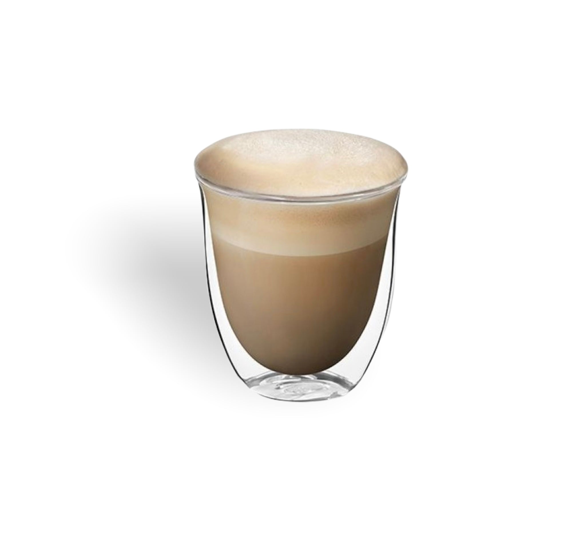 De'Longhi Creamy Collection - Set of 6 Elegant Cappuccino Glasses for Coffee Lovers | Perfect for Home, Cafe & Gifts