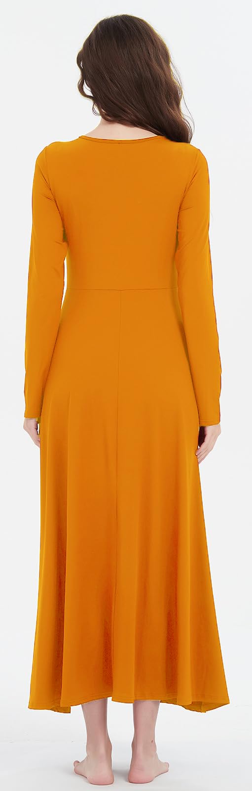 Women's Worship Liturgical Dance Dress - Full Length Church Robe for Modern Praise & Lyrical Dance with Headwear | Perfect for Church Performances, Worship Events & Spiritual Dance Ministries