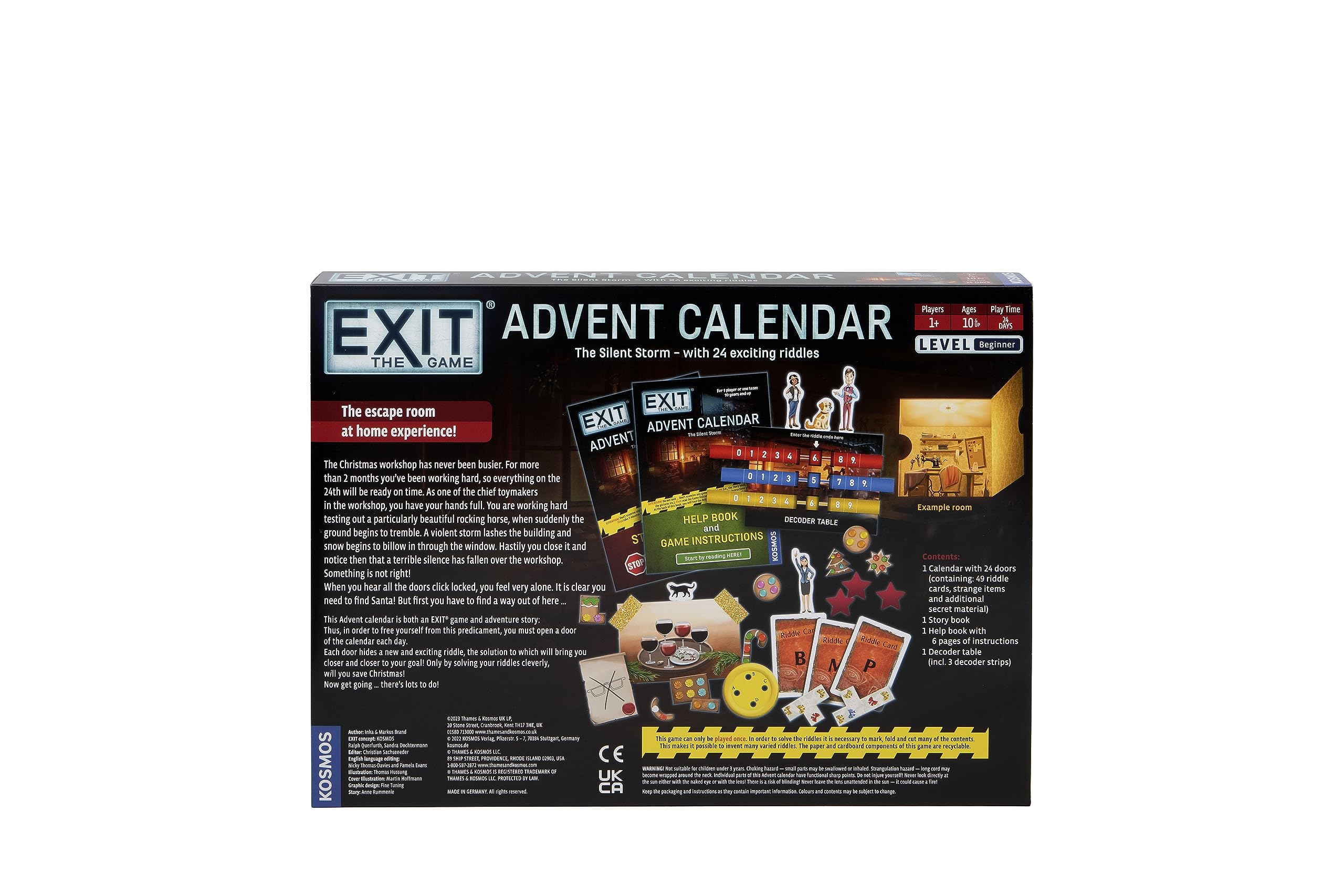 EXIT: The Game - Advent Calendar: The Silent Storm | Family Cooperative Board Game | Daily Escape Room Puzzles | Perfect for Holiday Family Bonding & Christmas Countdown Activities