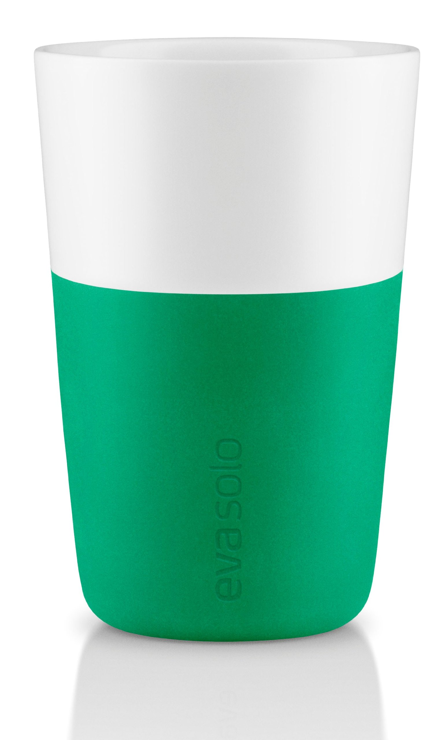 Eva Solo Cafe Latte Coffee Tumblers 230ml (8oz) - Set of 2 Insulated Travel Mugs in Jolly Green - Perfect for Coffee, Tea & Hot Drinks On-The-Go, Office or Home Use