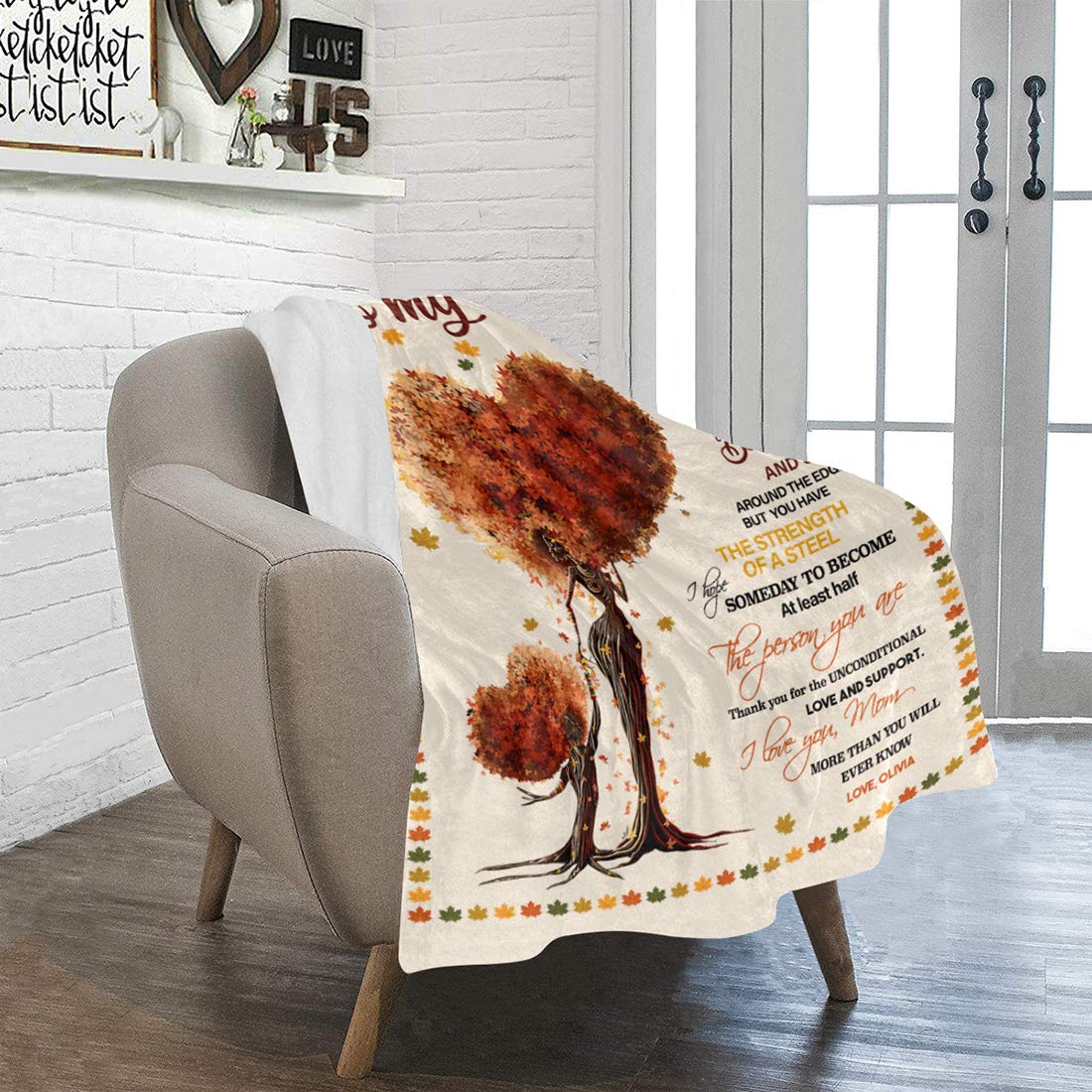 Personalized Fleece Blanket for Mom - Custom Mother's Day Gift with Kids' Names - 'To My Mom We Love You' Embroidery - 50