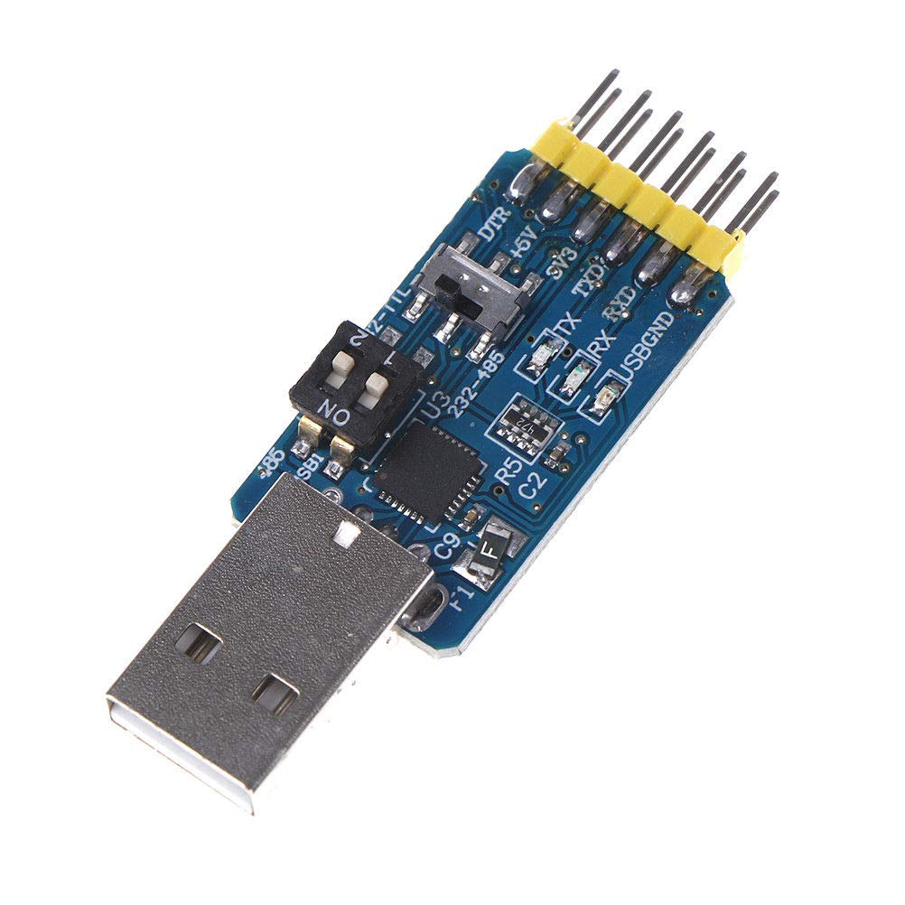 CP2102 USB to TTL RS232 & RS485 6-in-1 Converter Module - Serial Communication Adapter for Arduino, Raspberry Pi, Industrial Automation & DIY Electronics Projects