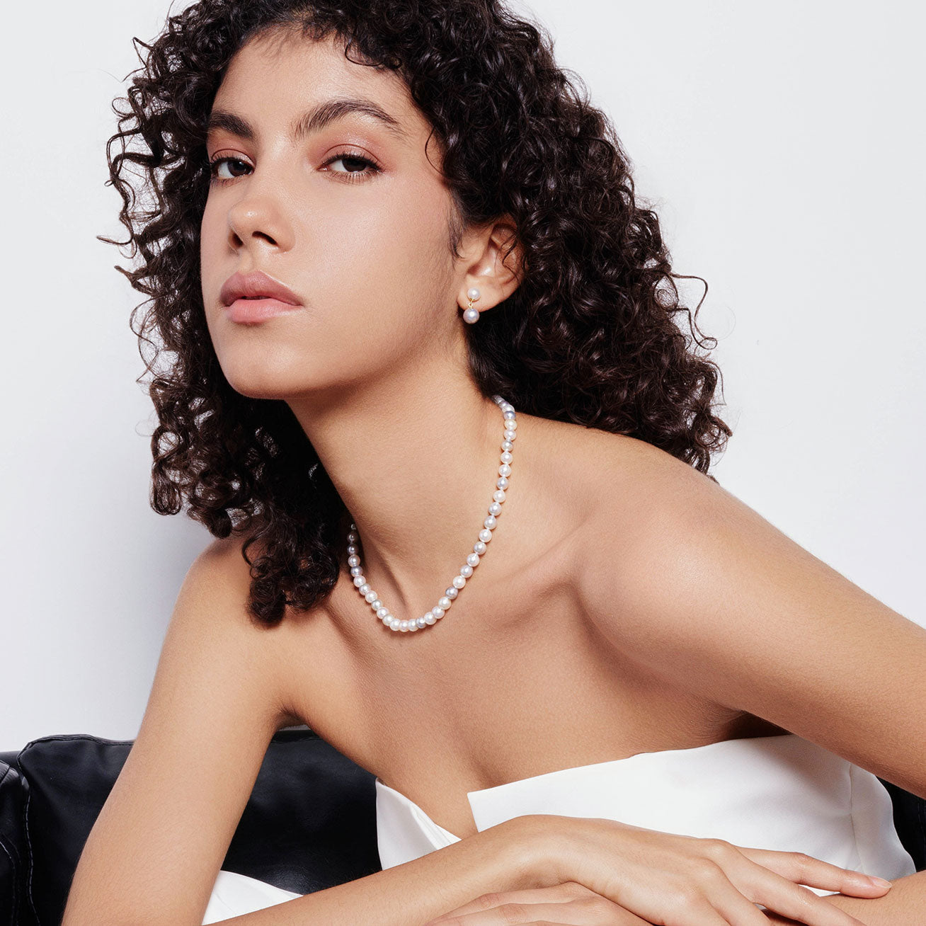 18K Gold Baroque Multicolor Akoya Pearl Necklace - Elegant Jewelry for Women, Perfect for Weddings, Parties & Special Occasions | KN00273