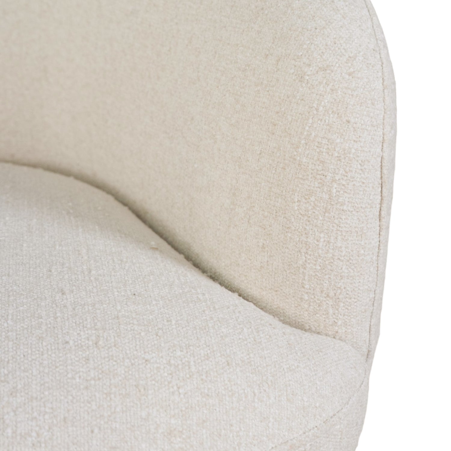 Pod Swivel Lounge Chair Mellow Ivory - Modern Accent Chair for Living Room, Bedroom & Office - 360° Rotating Comfortable Reading Chair with Ottoman