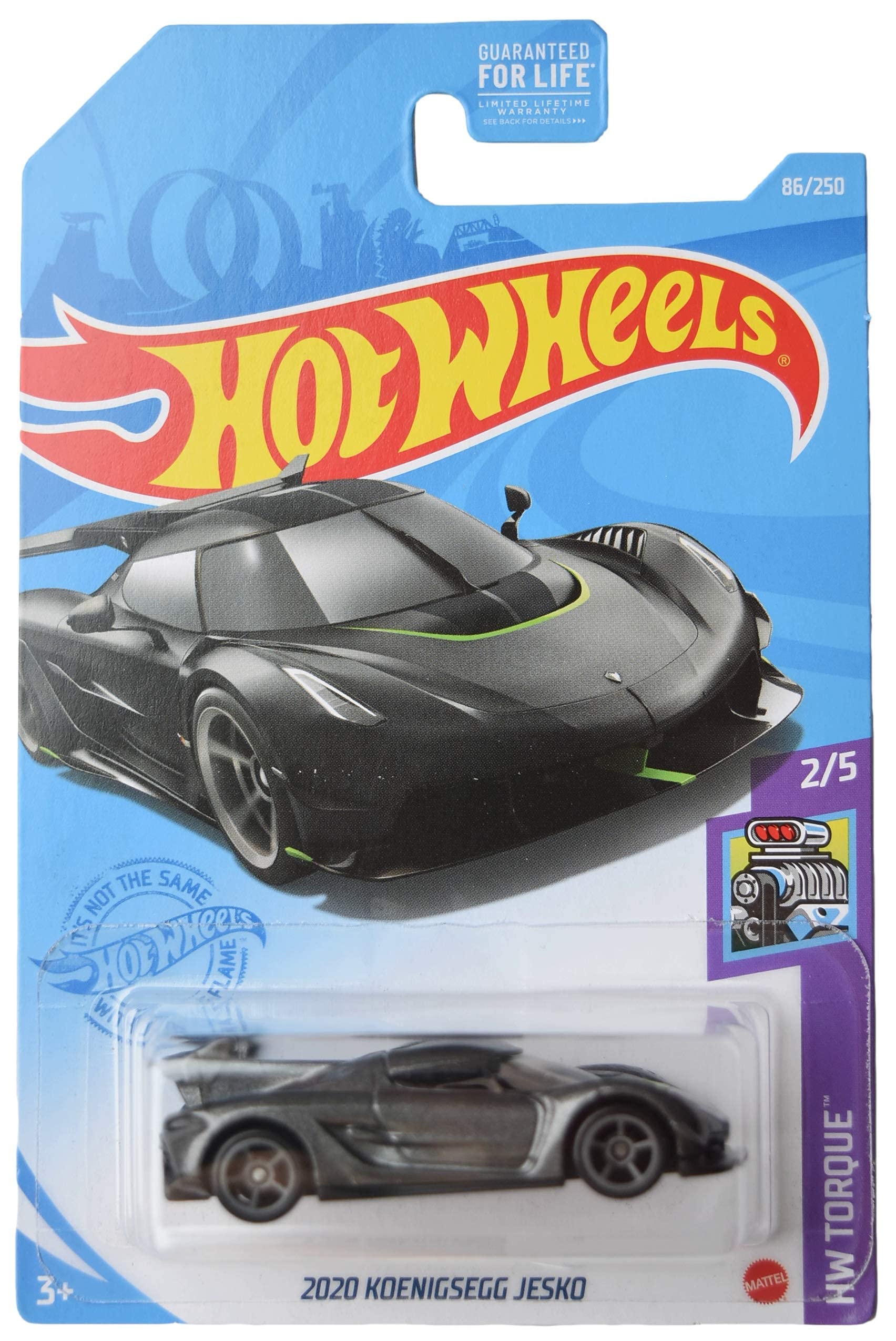 Hot Wheels 2020 Koenigsegg Jesko Torque 2/5 Die-Cast Car - 1:64 Scale Collectible Toy for Kids & Adults - Perfect for Display, Racing Games & Gift Giving