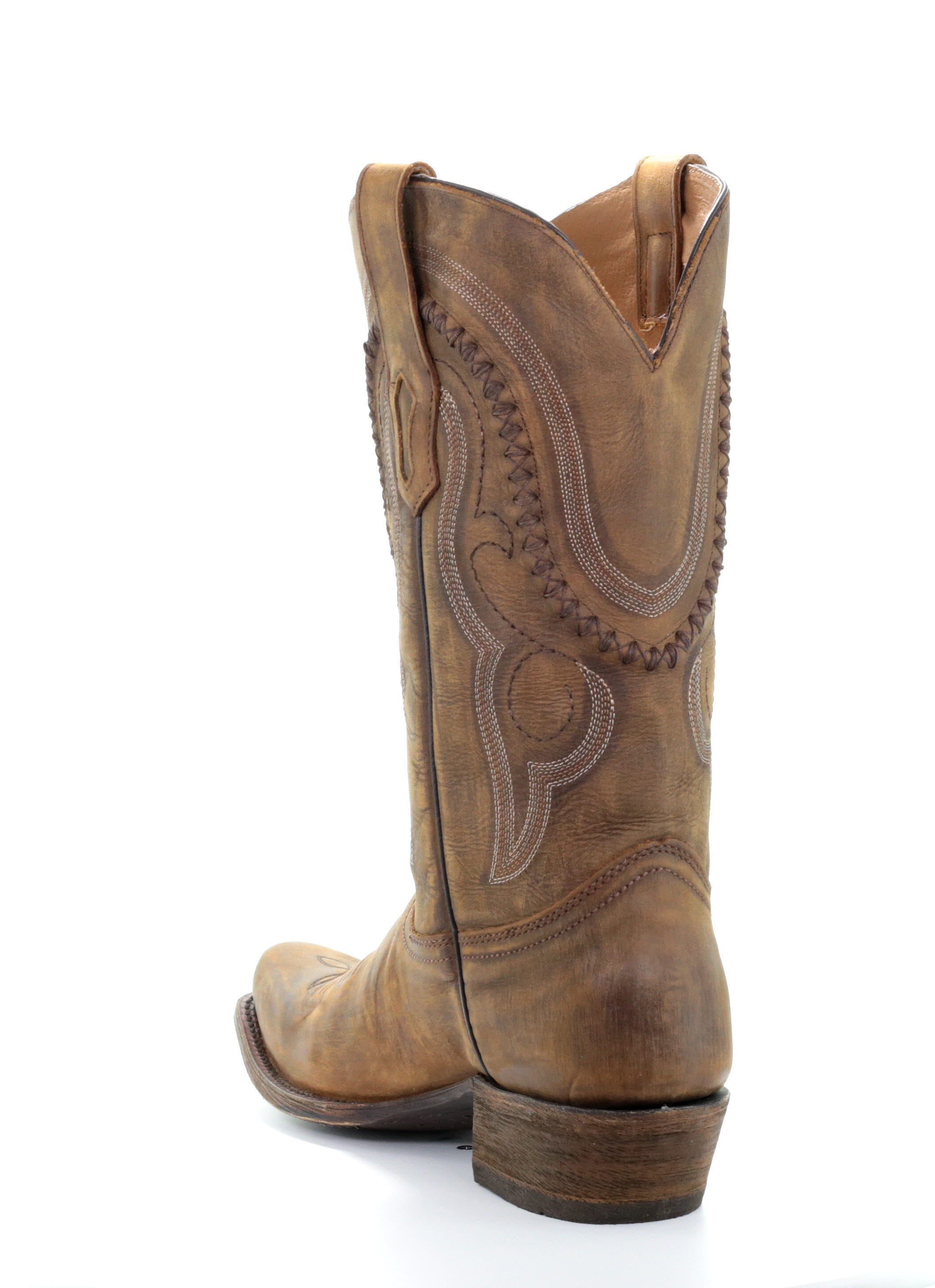 Men's D Corral Gold Western Cowboy Leather Boots - Stylish & Durable for Rodeo, Country Dance & Outdoor Adventures