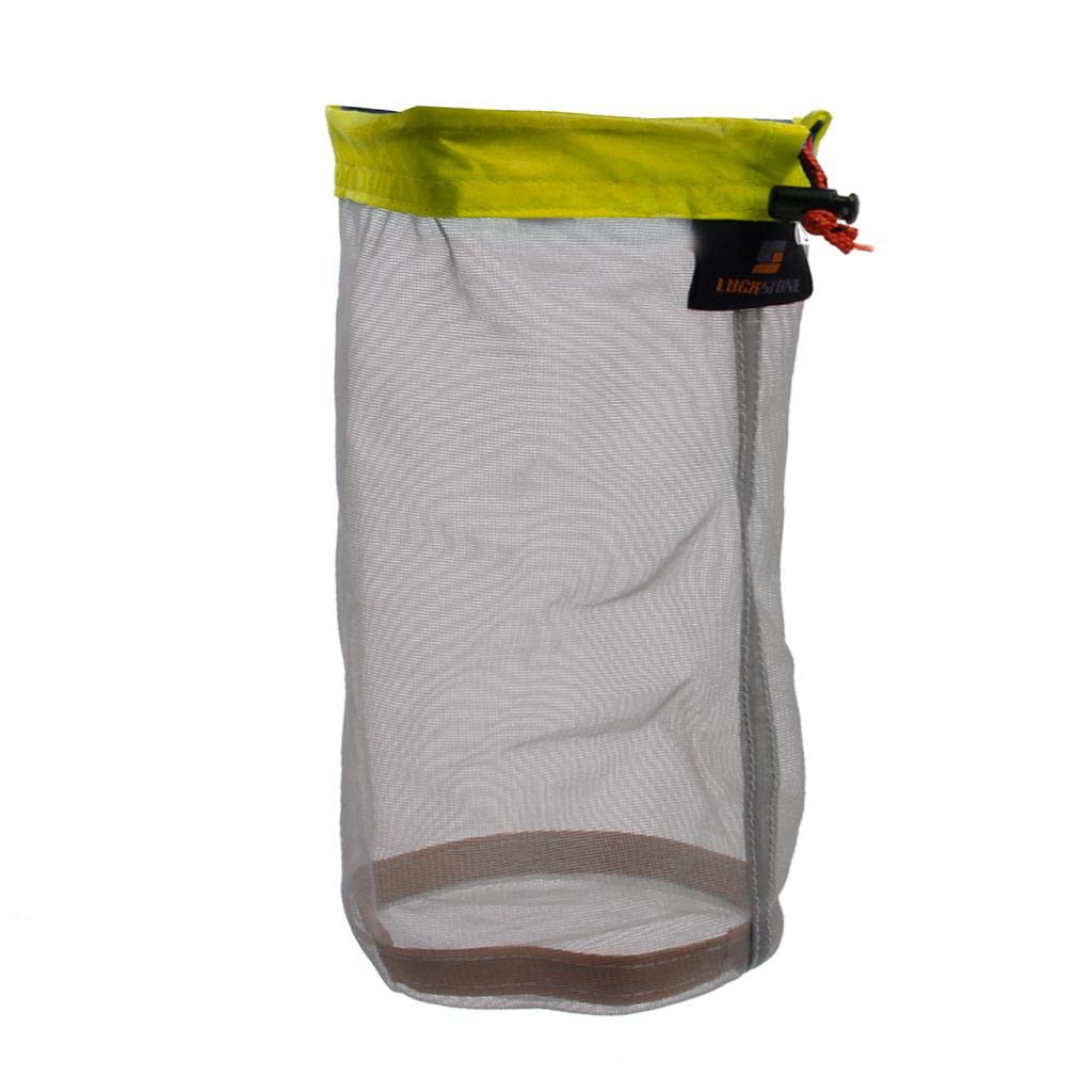Ultra Light Mesh Stuff Sack Storage Bag for Travel Camping - Compact Organizer for Hiking, Backpacking & Outdoor Gear Storage