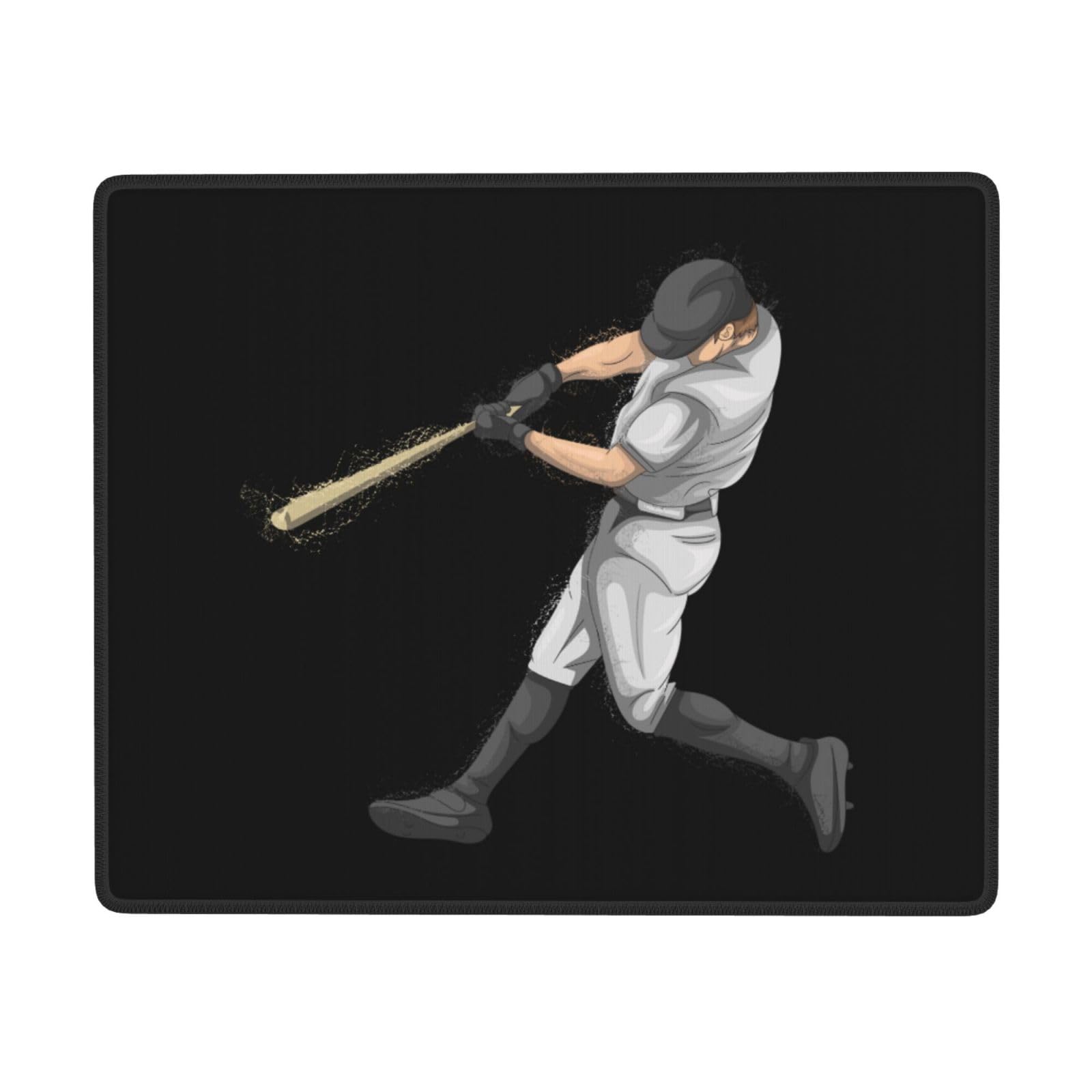 SIYTUAU Cool Baseball Player Mouse Pad - Waterproof, Non-Slip Rubber Gaming Mouse Pad (7x9 inches) for Laptop, Office & PC - Perfect for Baseball Fans, Gamers & Workstations