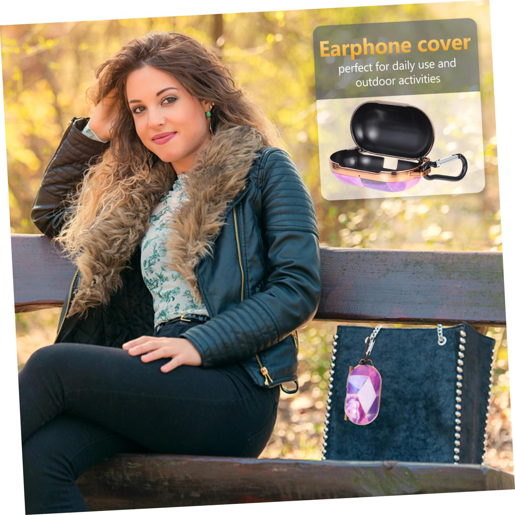 OSALADI Earphone Case for Earbuds - Portable Storage for Travel & Work