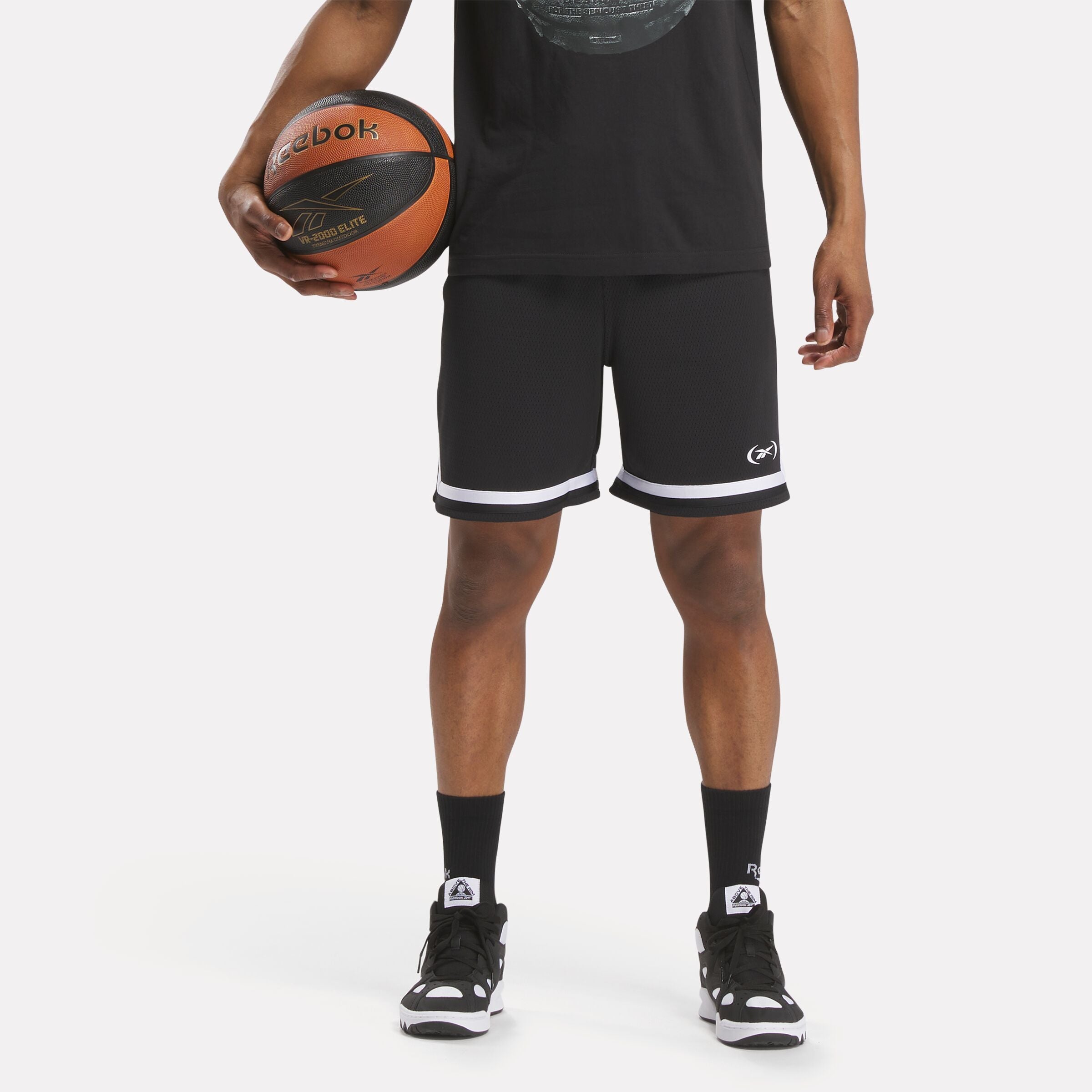 **Men's Basketball Transition Shorts - Breathable Black Workout Shorts for Training & Gym - Perfect for Basketball, Running & Casual Wear**