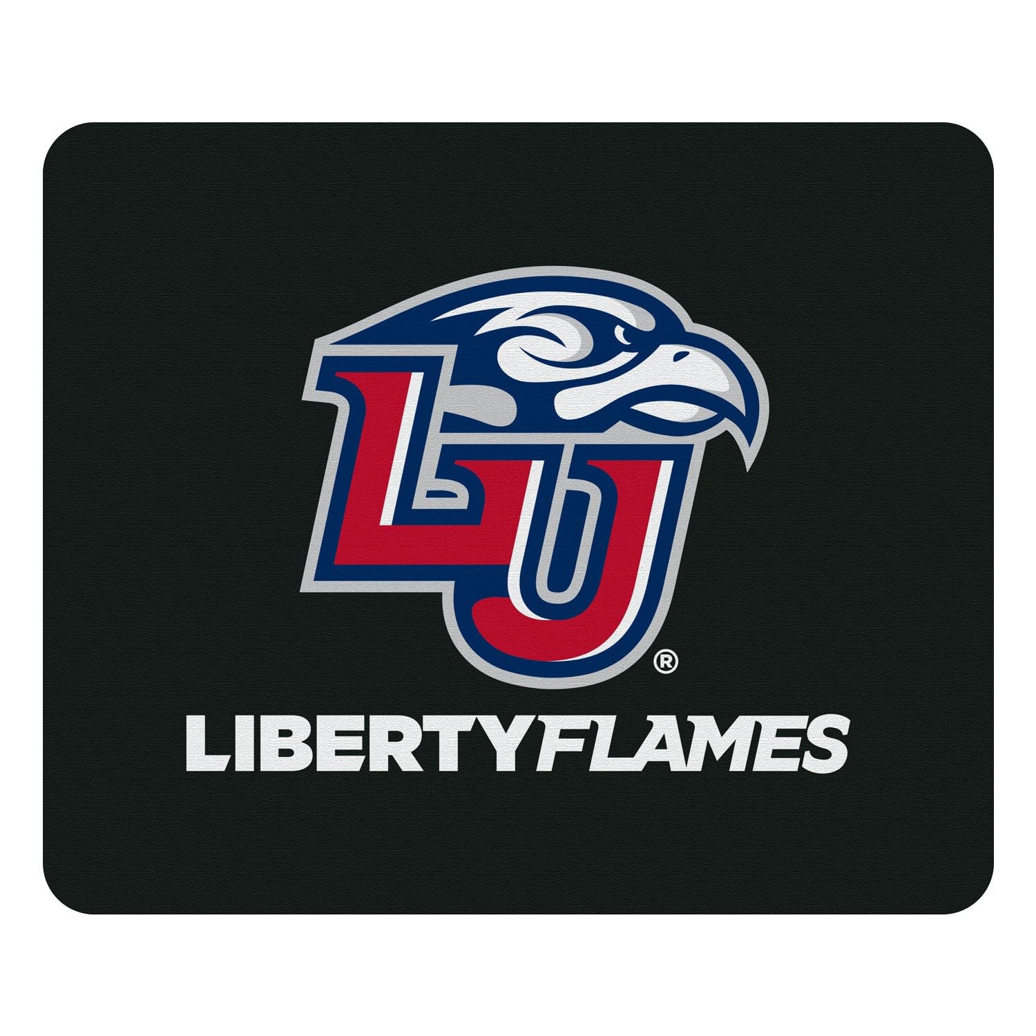 OTM Essentials Liberty University Standard Fabric Mouse Pad - Non-Slip Desk Accessory for Gaming & Office Work - Mascot Repeat V1 Design - Perfect for Students, Gamers & Professionals