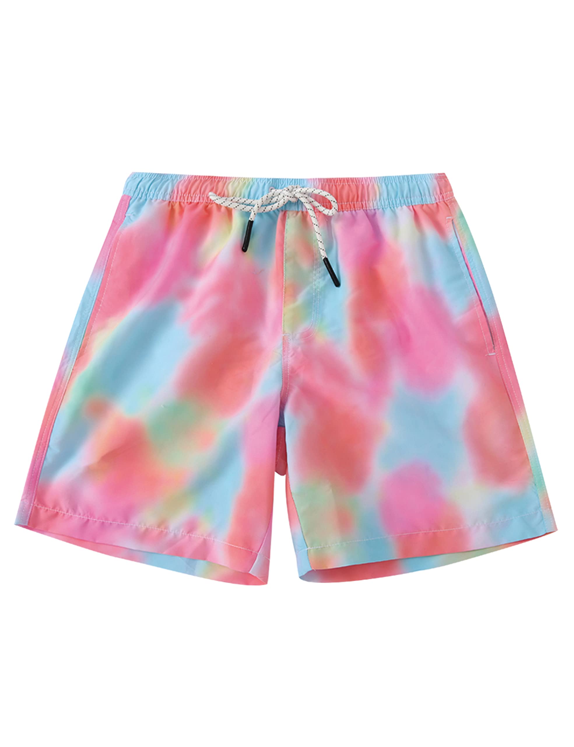 TIDE TREND Men's Color Changing Swim Trunks - Temperature Sensitive Quick Dry Beach Shorts for Surfing, Swimming & Summer Vacations - Perfect for Pool Parties, Tropical Getaways and Water Sports