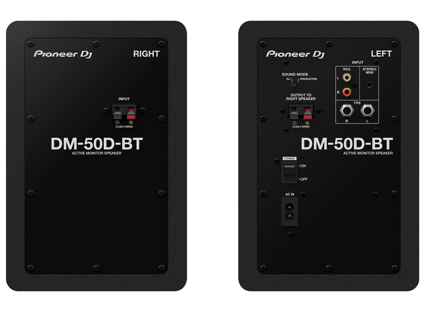 Pioneer DM-50D-BT 5-Inch Bluetooth Studio Monitor Bundle with Headphones, Laptop Stand & Polishing Cloth - Perfect for Home Recording, Music Production & Podcasting