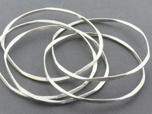 5 in 1 Adjustable Stackable Pure Silver Bangle Bracelet Set - Perfect for Layering, Gifting & Everyday Elegance