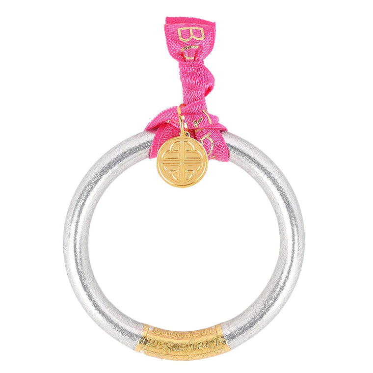 BuDhaGirl | Silver All-Weather Bangle Bracelet - Stylish & Durable Jewelry for Everyday Wear, Outdoor Adventures & Travel