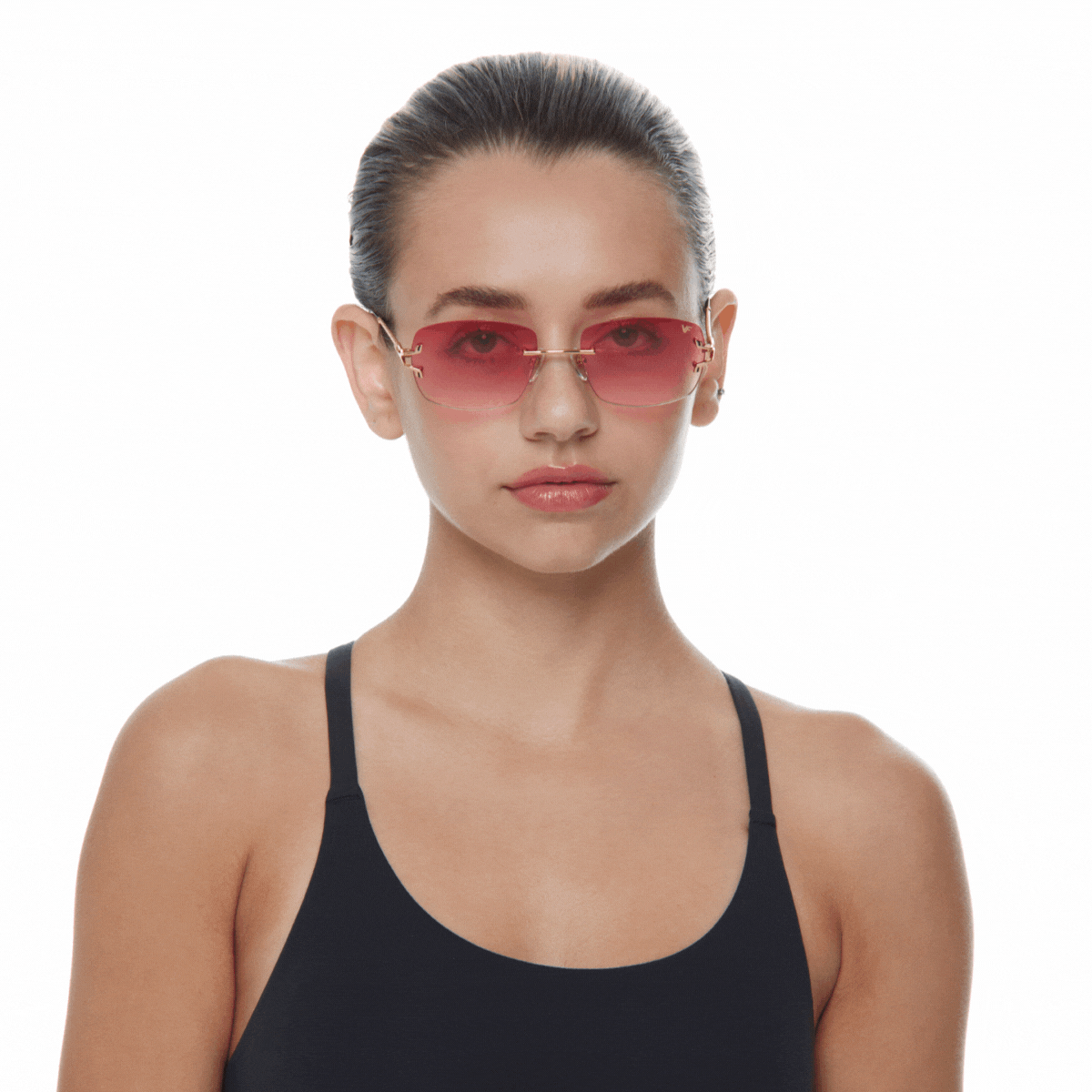 24KT Gold Rimless Drill Mount for Glasses - Premium Eyewear Accessory for Bal Harbour Style | Perfect for Reading, Driving & Fashion