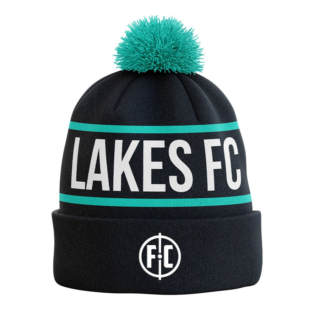 Lakes FC Club Bobble Hat - Official Team Merchandise for Soccer Fans - Perfect for Match Days & Cold Weather
