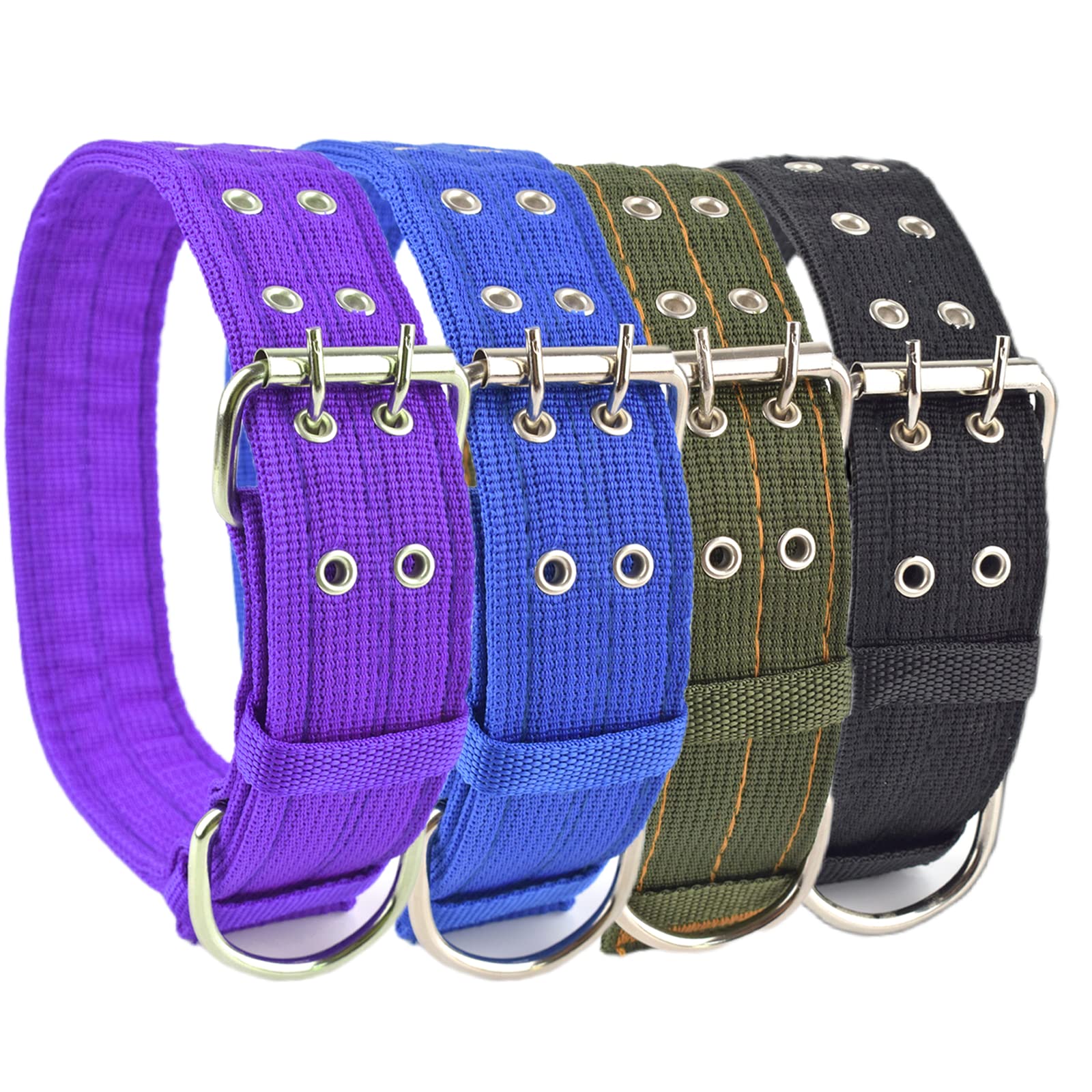 Military Adjustable Dog Collar - 1.5 Inch Wide Heavy Duty Nylon Tactical Collar with D Ring & Buckle for Large Dogs - Perfect for Training, Hiking, and Outdoor Adventures