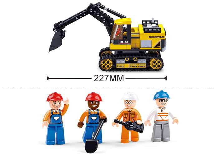 M38 B0551 Large Excavator Toy - Heavy Duty Construction Vehicle for Kids & Collectors - Perfect for Sandbox Play, Construction Site Pretend Play & STEM Learning