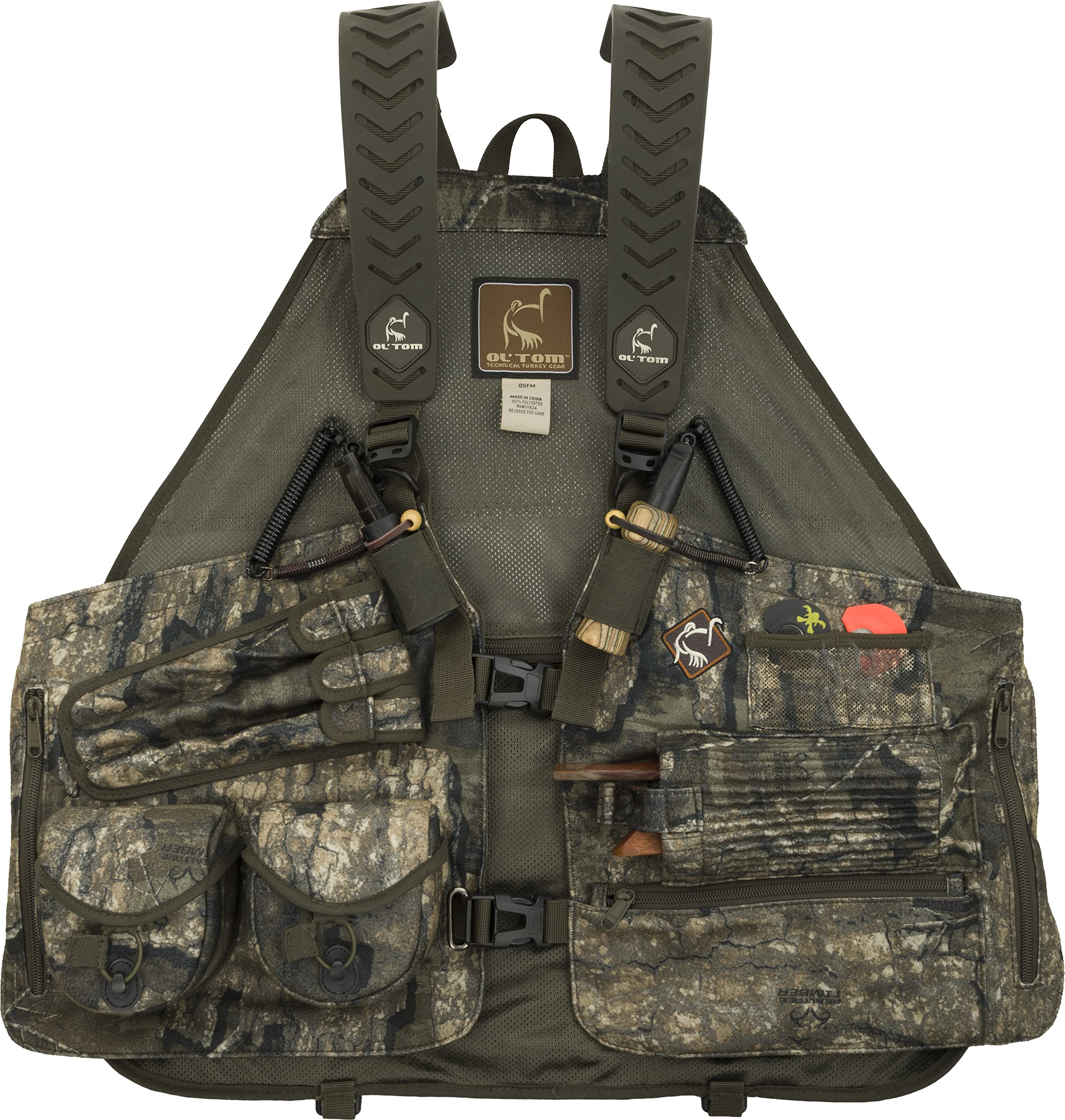 Drake Waterfowl Ol' Tom Gunslinger Turkey Hunting Vest - Realtree Timber Camo - Lightweight Adjustable for Comfort - Perfect for Spring Turkey Season & Outdoor Adventures