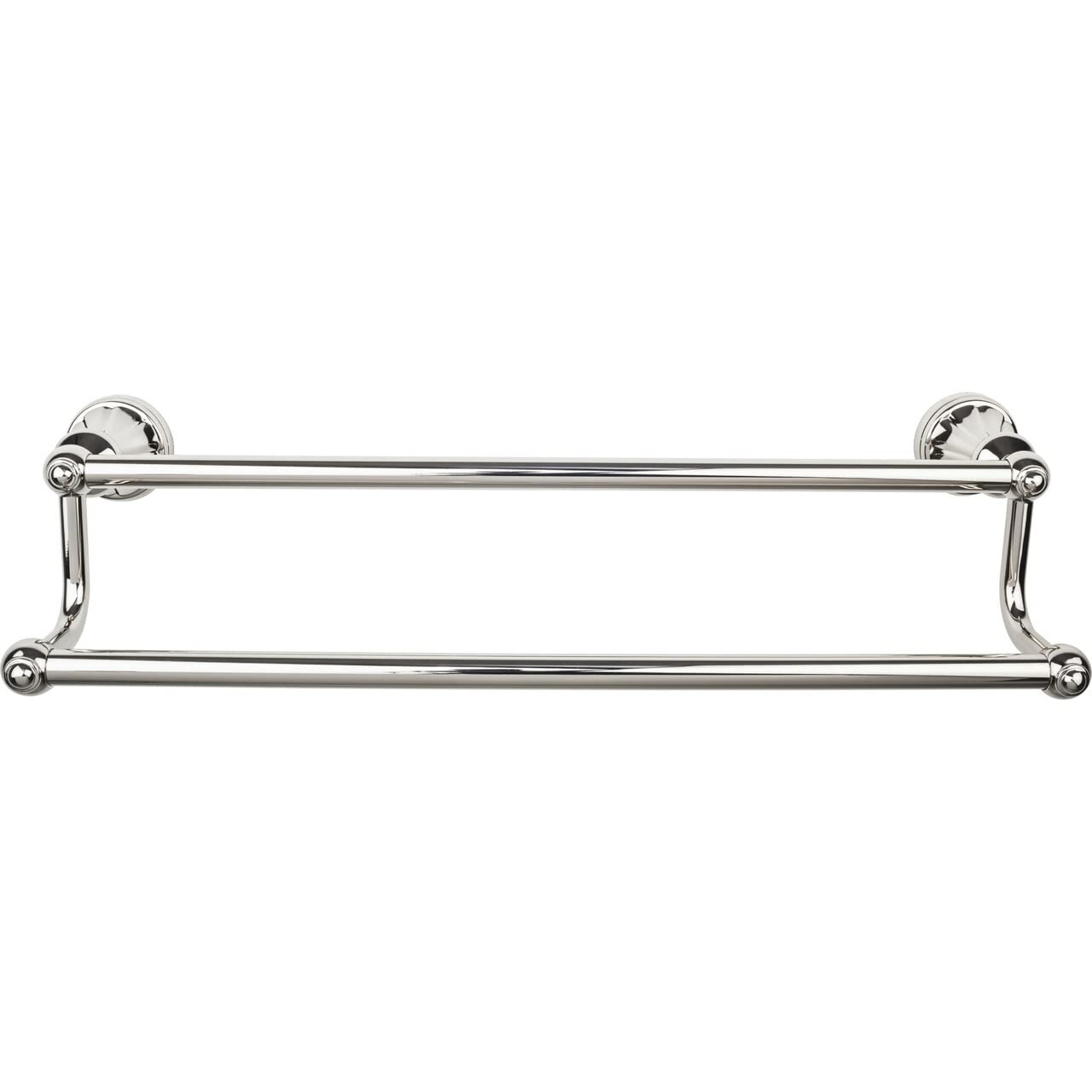 Top Knobs HUD11PN Brushed Nickel Towel Bar - Modern Bathroom Accessory for Towel Organization in Home & Hotel Settings