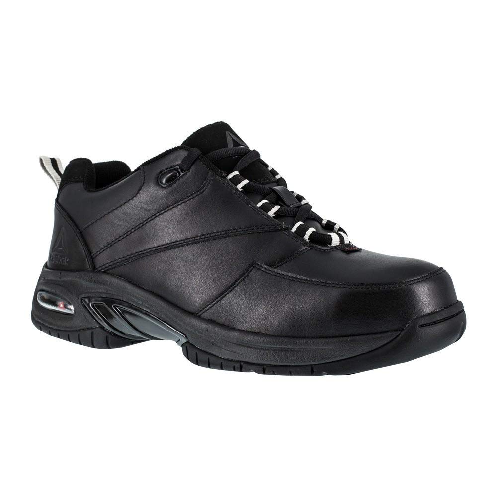 Reebok Women's TYAK Composite Toe Work Shoes - Black, Size 7 Medium - Slip-Resistant & Comfortable for Nurses, Warehouse & Construction Workers