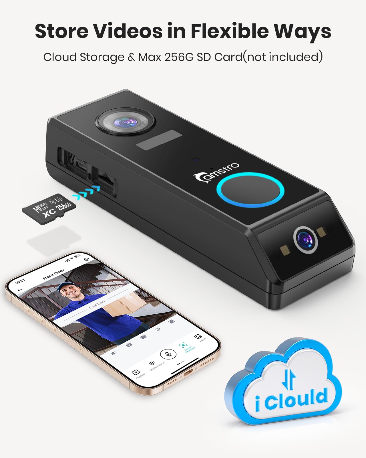 2K Dual Lens Wireless Doorbell Camera with Chime - Outdoor Security Camera with AI Human Detection, 2-Way Audio, Voice Changer & Night Vision | Alexa Compatible | Perfect for Home Security & Package Monitoring