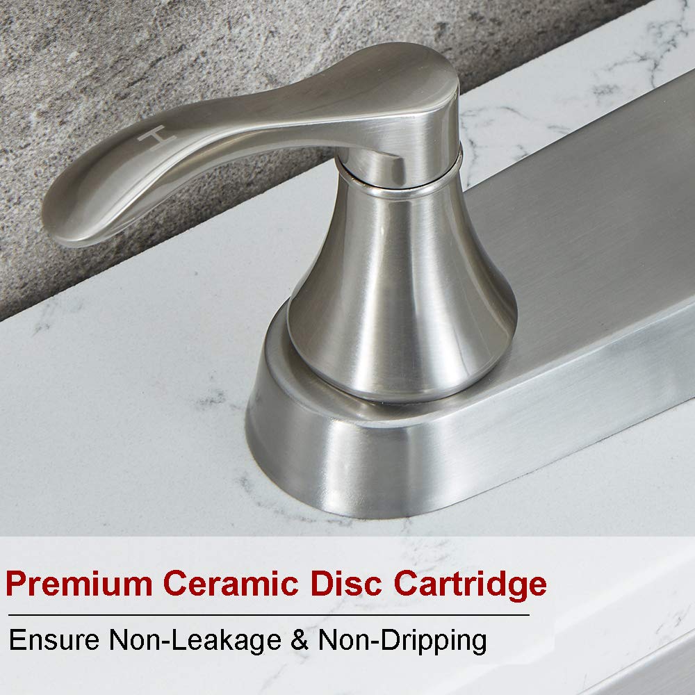 Brushed Nickel RV Kitchen Faucet with Side Sprayer - High-Arc Spout for Sinks
