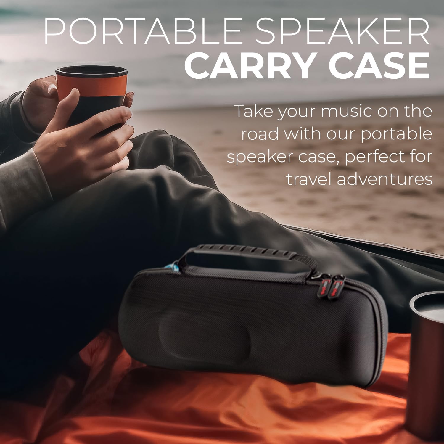 **Waterproof Case for JBL Charge 4 & Charge 5 - Protective Cover Compatible with Multiple JBL Bluetooth Speakers - Durable & Lightweight (Black, Case Only) - Perfect for Swimming, Beach, Travel & Outdoor Adventures**
