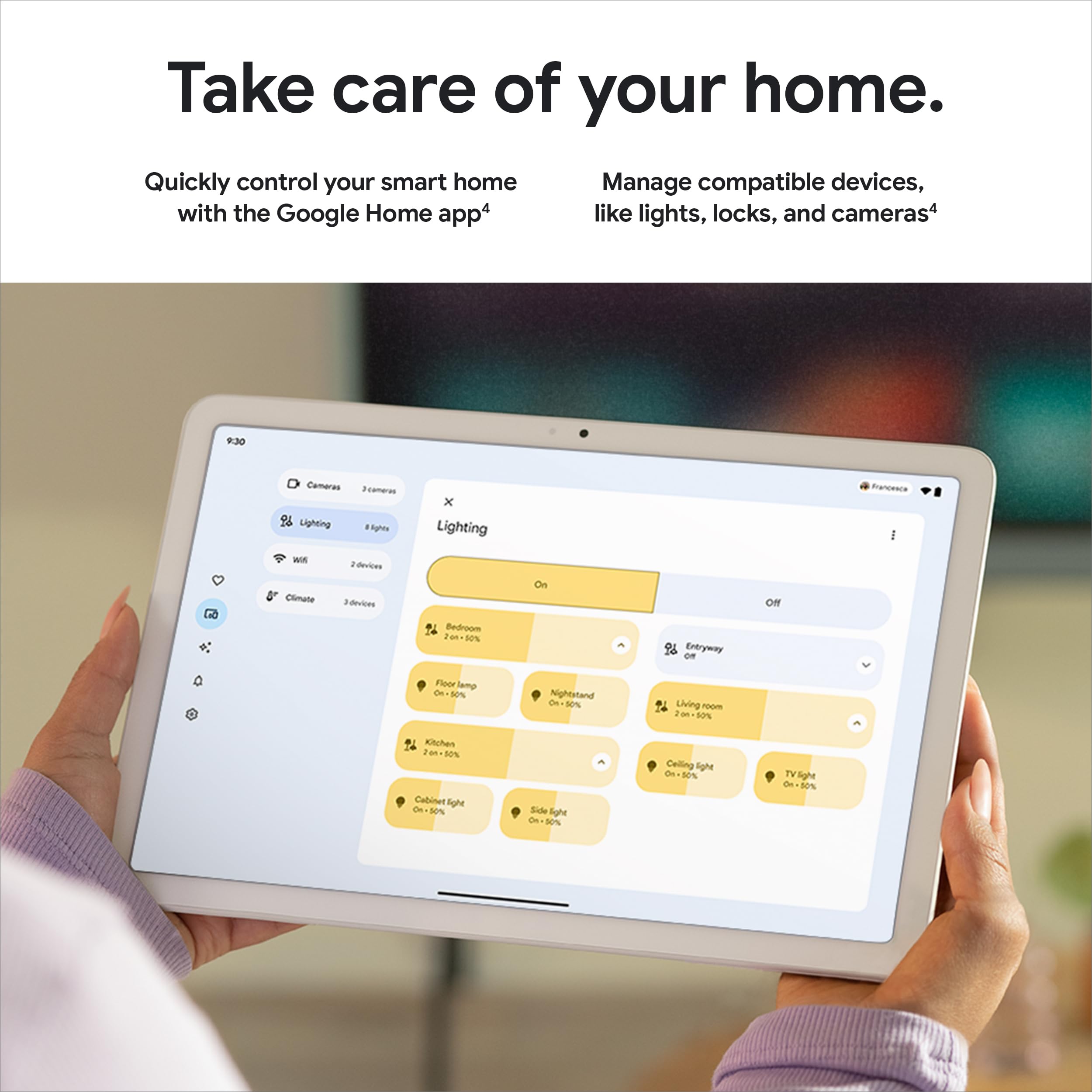 Google Pixel Tablet - 11-Inch Android Tablet with Long Battery Life, 8GB RAM & 128GB Storage (Porcelain) - Perfect for Work, Entertainment & Home Use
