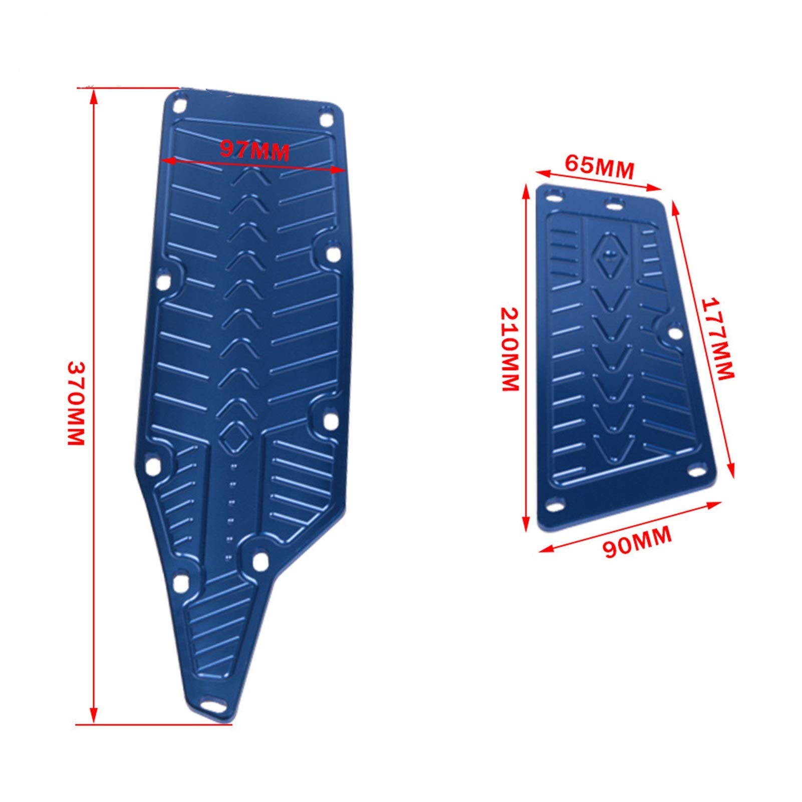 KYMCO AK550 AK 550 Motorcycle Foot Pegs (2017-2020) - CNC Aluminum Front & Rear Footrests, Footboards, Floorboards - Gray - Perfect for Long Rides and Comfortable Cruising