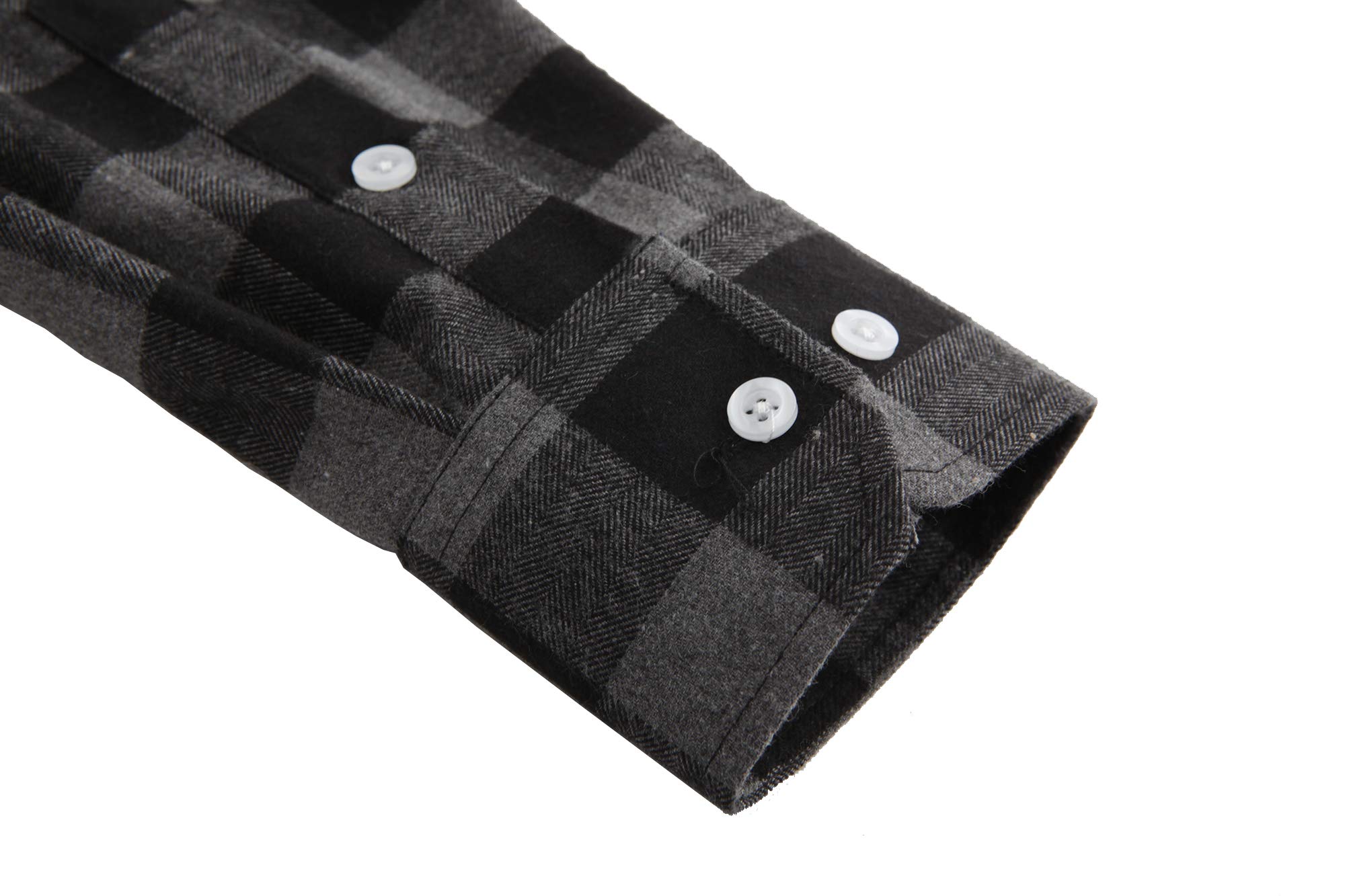 Men's Flannel Shirt Long Sleeve Plaid Button Down Shirt for Men - Soft Cotton Casual Fashion Shirt for Fall Winter Outdoor Camping Hiking