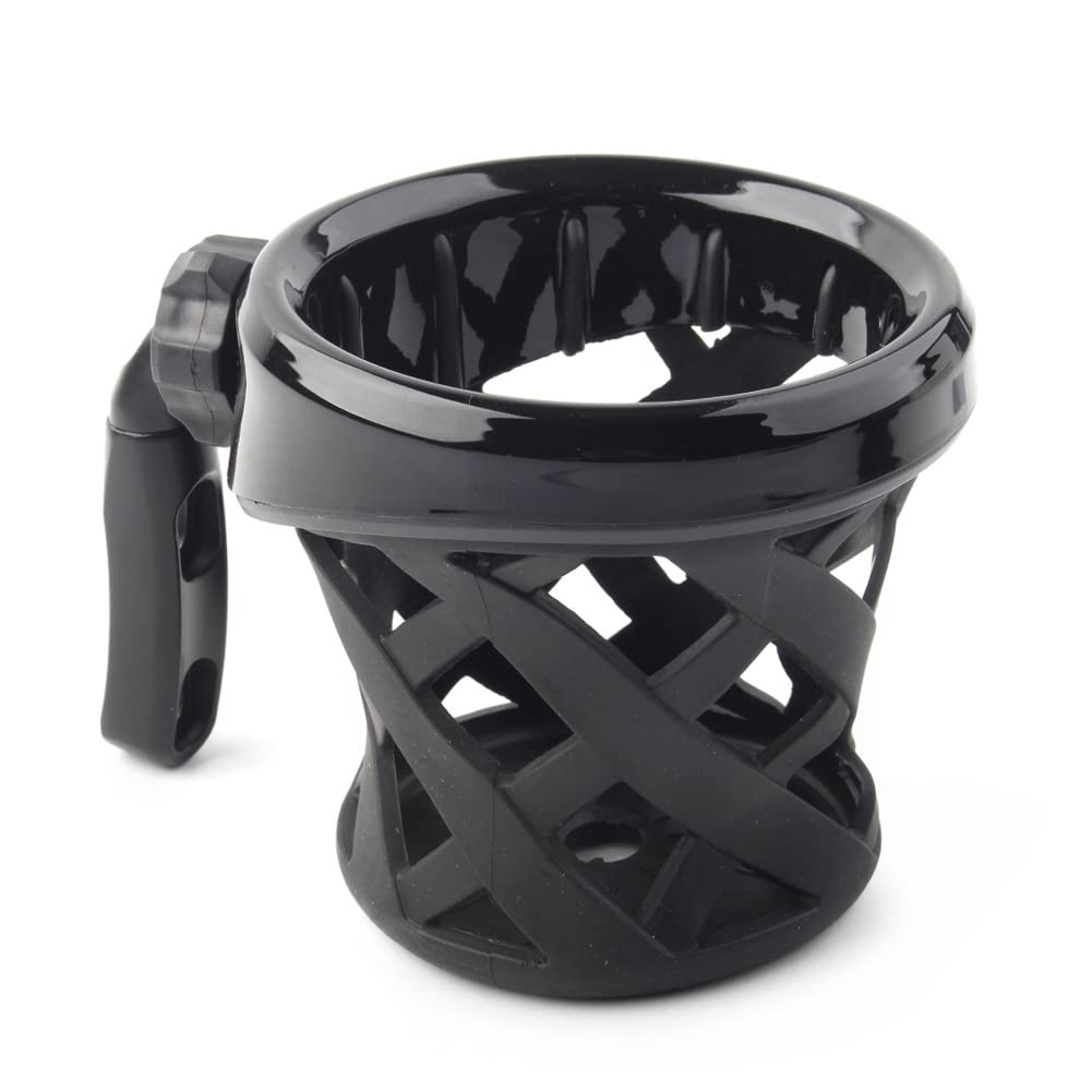 Universal Motorcycle Handlebar Cup Holder for Honda Goldwing GL1800 (2001-2021) & F6B (2013-2021) - Black - Durable Drink Mount for Bikes, Perfect for Long Rides & Road Trips