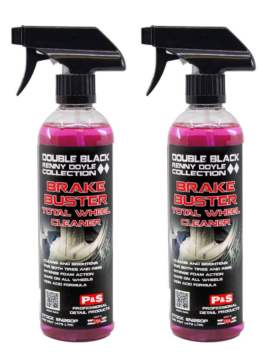 P&S Double Black Collection Brake Buster Non-Acid Wheel Cleaner - Safe for All Wheels & Rims - Perfect for Car Detailing & Auto Enthusiasts