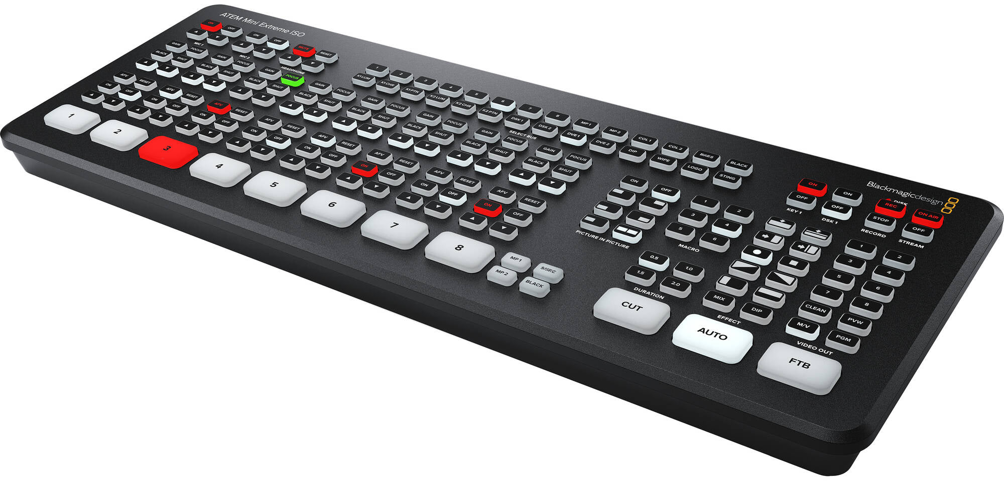 Blackmagic Design ATEM Mini Extreme ISO Live Streaming Switcher - Professional 4K HDMI Video Mixer for YouTube, Twitch, Gaming & Live Events