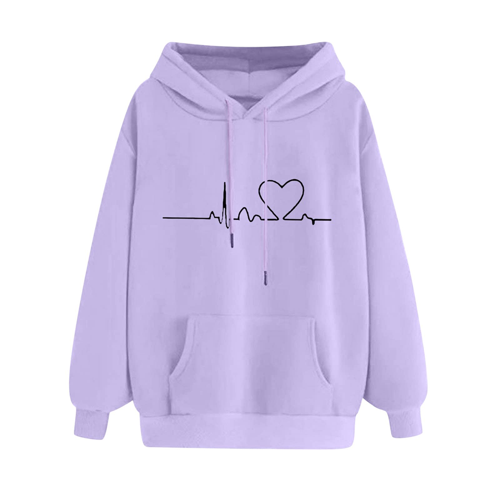 Stylish Women's Casual Hoodie Sweatshirt - Long Sleeve Pullover with Trendy Print & Zip Up Design | Perfect for Everyday Wear, Gym, and Outdoor Activities