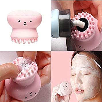 KYNA 2-Pack Silicone Facial Cleansing Brush & Massager - Gentle Exfoliating Face Scrubber for Women & Girls (Random Colors) | Perfect for Daily Skincare Routine & Spa-Like Facial Treatment at Home