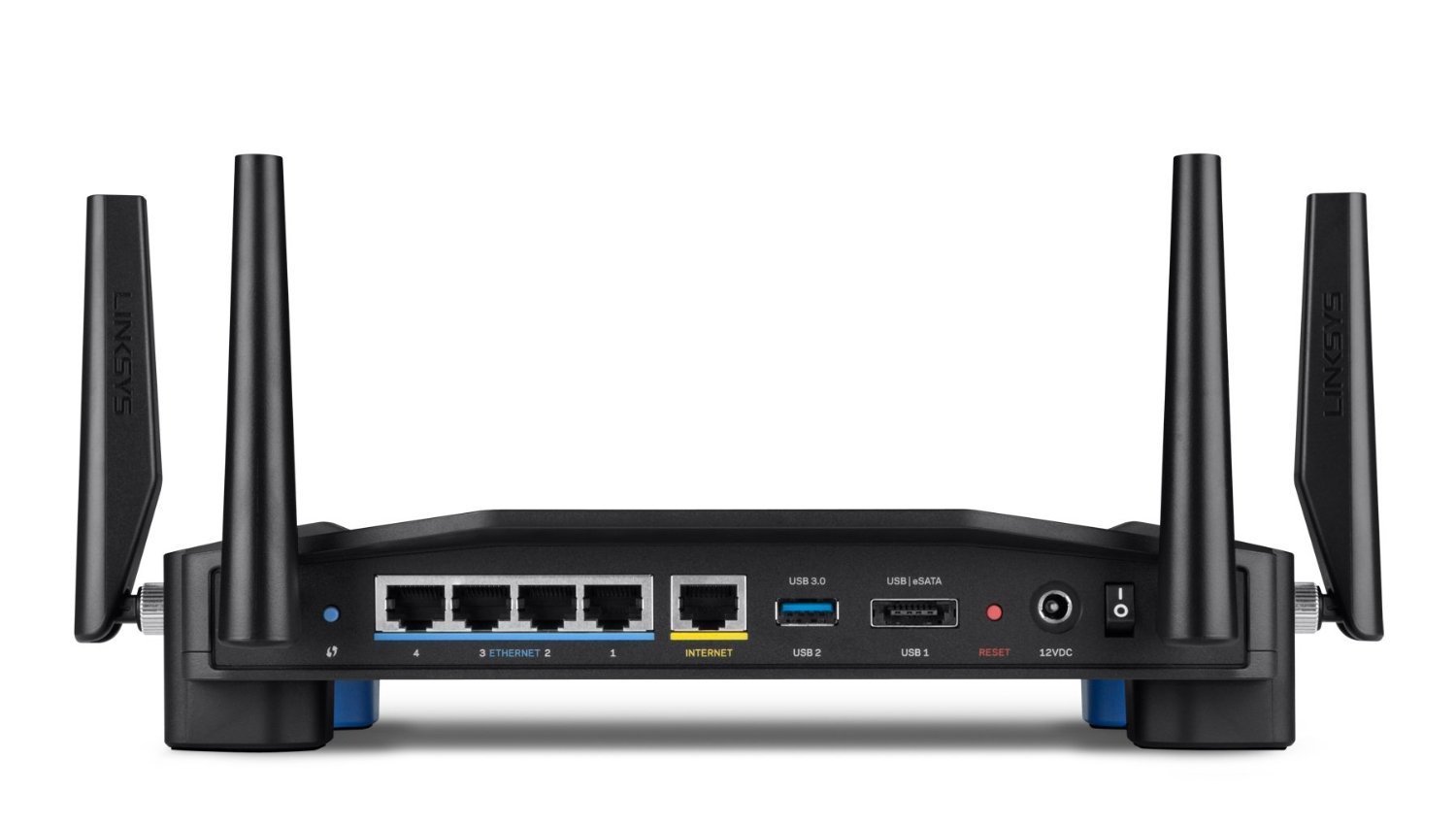 Linksys AC1900 Dual Band Open Source WiFi Wireless Router (WRT1900AC) - High Speed Gigabit Internet, 4 External Antennas, OpenVPN Support - Perfect for Home Office, Gaming & 4K Streaming (Renewed)