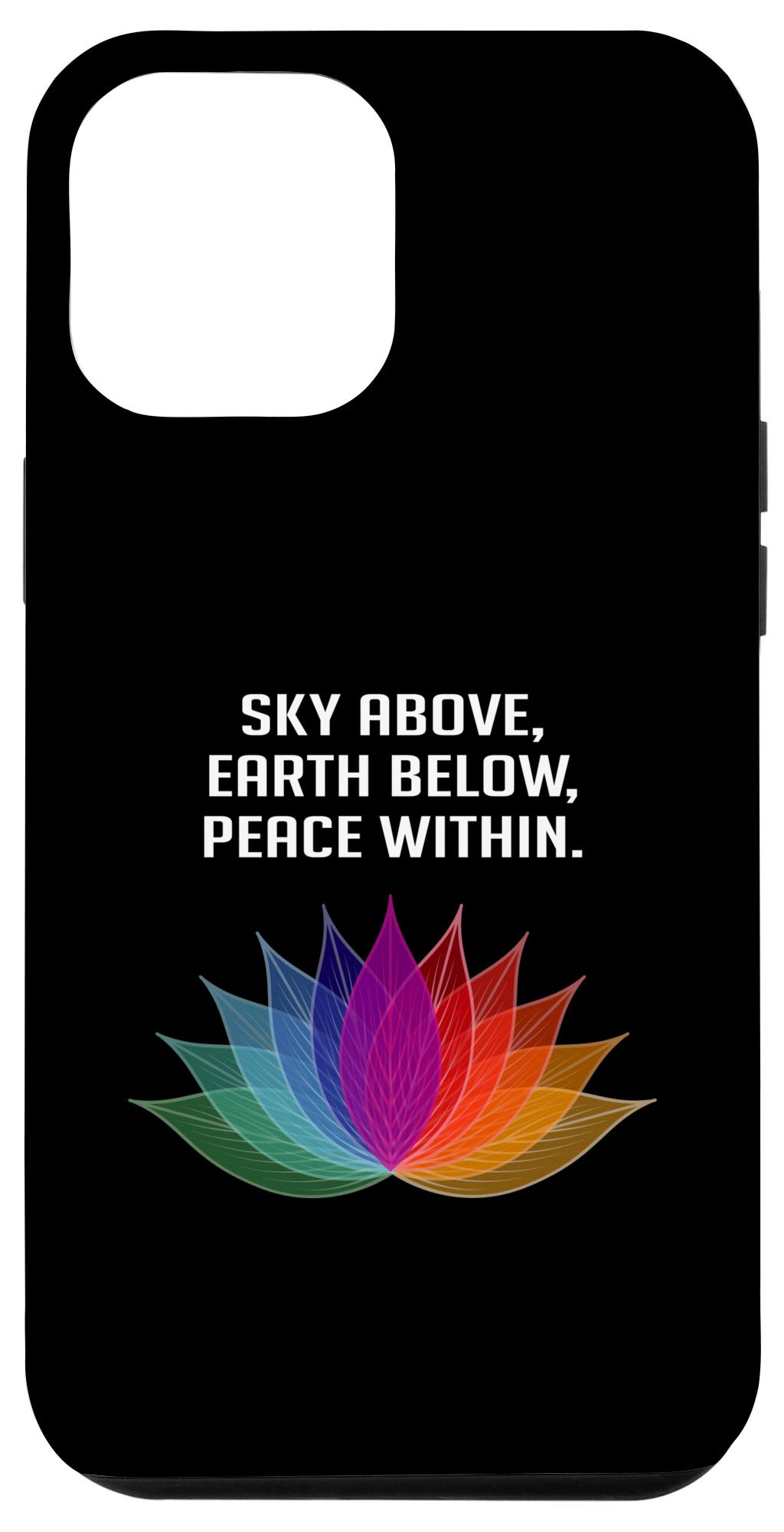 iPhone 12 Pro Max Case - Spiritual Earth & Sky Design - Durable Protective Phone Cover for Meditation, Yoga & Daily Use