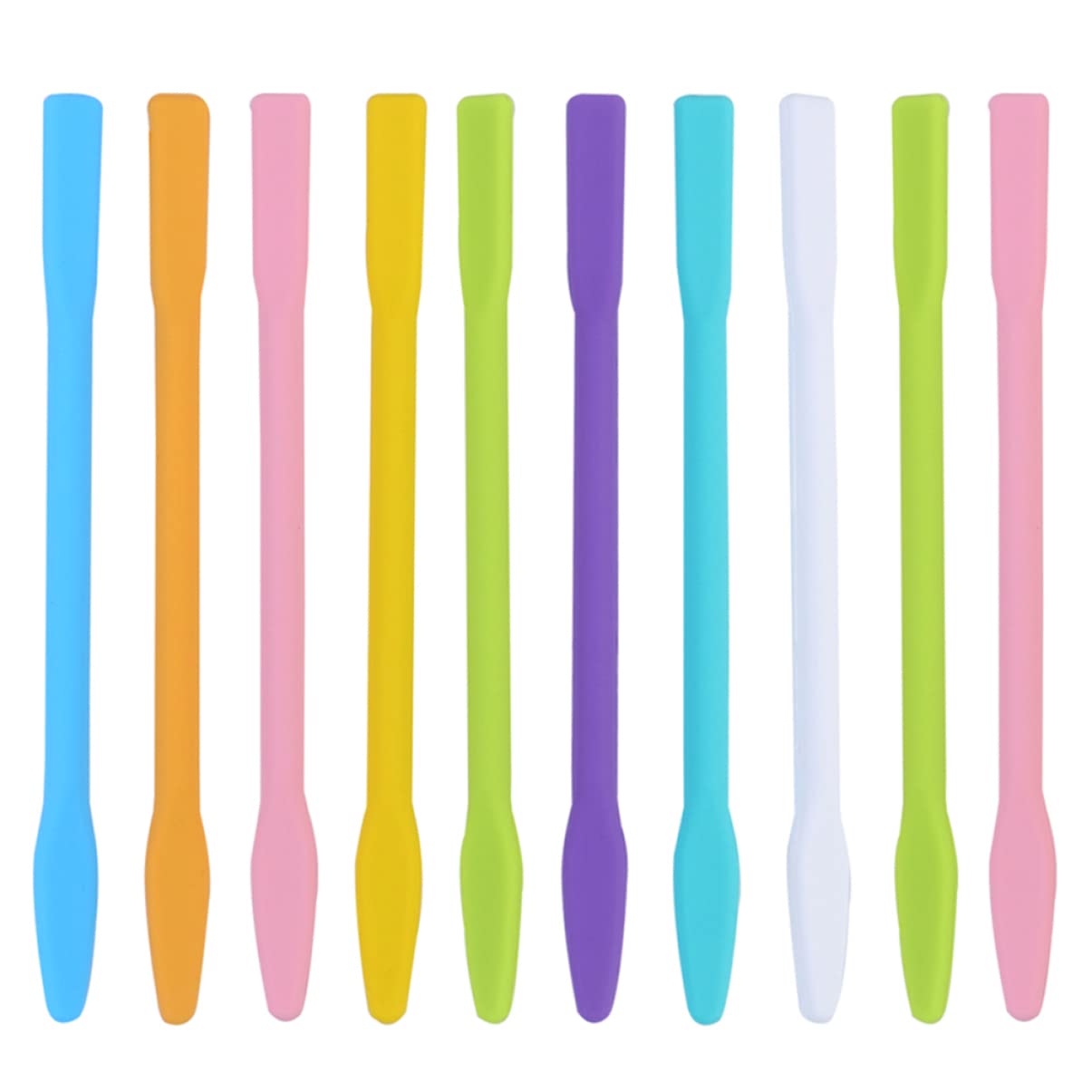 20 Pcs Silicone Mask Stirring Sticks - DIY Makeup Tool for Mixing Facial Masks, Mud Masks & Skincare Products | Perfect for Spa, Beauty Salon & At-Home Skincare Routine