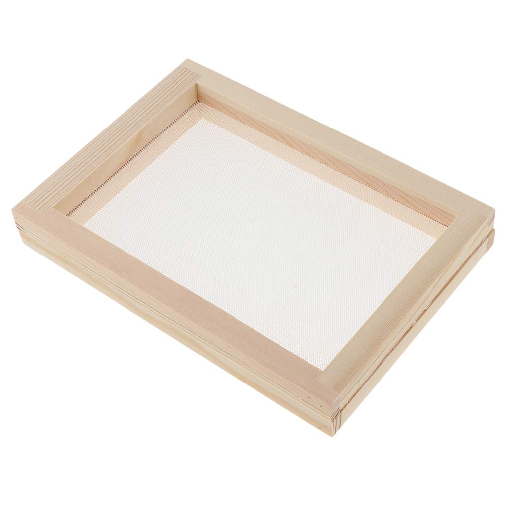 Kloware 18x12.5cm Paper Making Screen Frame Kit - DIY Handmade Paper Supplies for Wood Pulp, Cotton Fiber & Recycled Paper - Perfect for Crafting, Scrapbooking & Art Projects