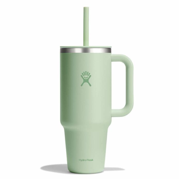 40 oz Insulated Stainless Steel Travel Tumbler with Lid & Straw - Leakproof Vacuum Flask for Hot & Cold Drinks - Perfect for Commuting, Hiking, Camping & Outdoor Activities