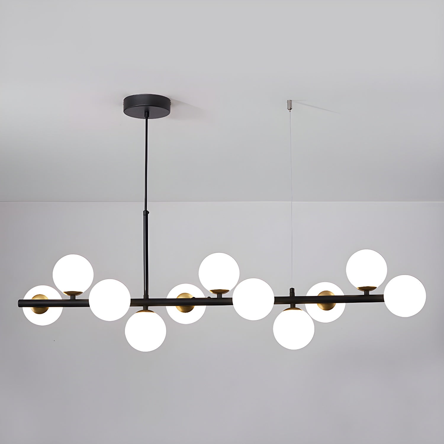 Aurelia Globe Chandelier - Modern Crystal Glass Pendant Light Fixture for Dining Room, Living Room, Bedroom & Foyer | Elegant Ceiling Lighting Decor for Home & Office