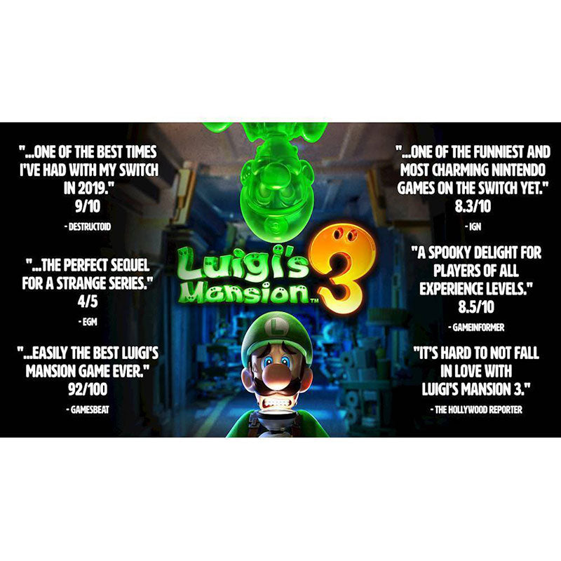 Luigi's Mansion 3 Game for Nintendo Switch - US Version | Spooky Ghost-Hunting Adventure for Family Game Night & Halloween Parties