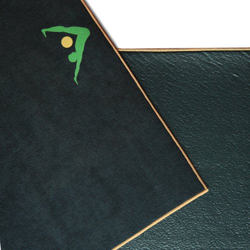 AURORAE Synergy 2-in-1 Non-Slip Hot Yoga Mat with Built-in Microfiber Towel - No Slipping, No Bunching, Odor-Resistant, Machine Washable - Perfect for Bikram, Power Yoga & Home Workouts
