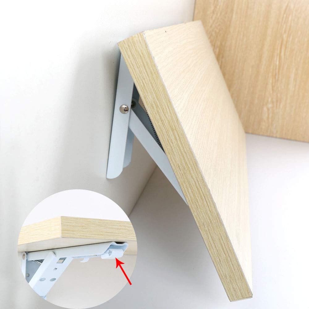 Heavy Duty White Multifunctional Support Tripod Stand - Wall Mounted Right Angle Bracket for Folding Partitions, Shelves & Laminate - High Load Bearing Capacity (Perfect for Home Office, Retail Displays & Workshop Organization)