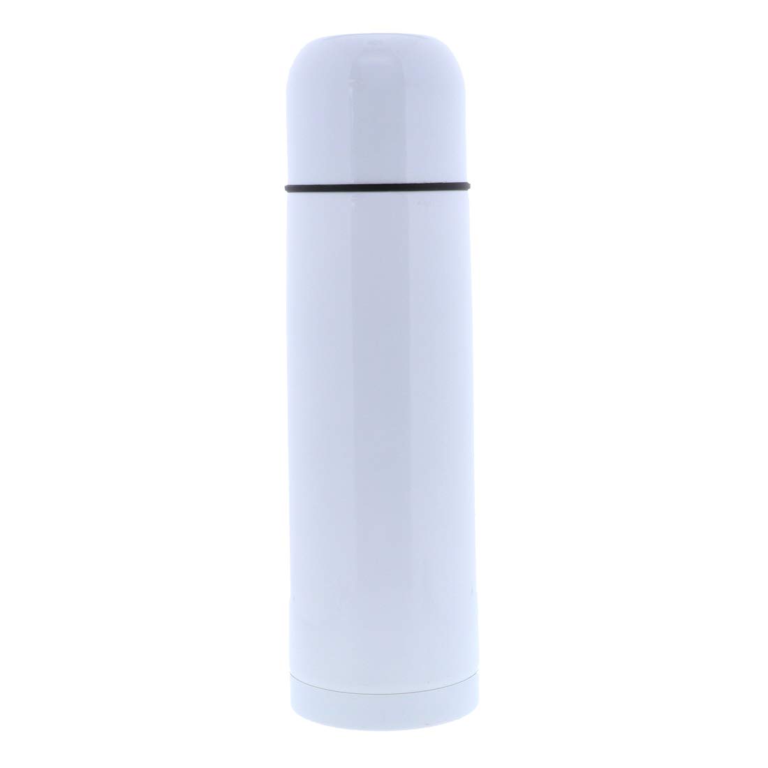 Premium 22 oz Stainless Steel Vacuum Insulated Water Bottle with Lid & Cup - Set of 2, White - Keeps Drinks Hot/Cold for 24 Hours - Perfect for Hiking, Gym, Office & Outdoor Activities