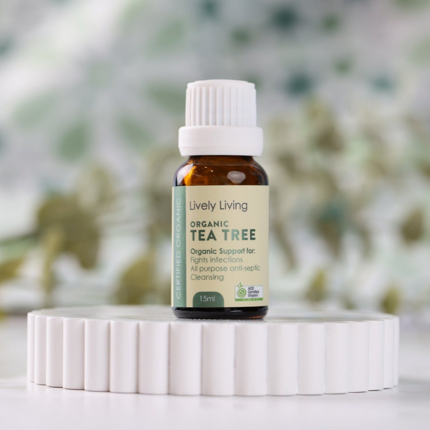 Organic Tea Tree Essential Oil 15ml - 100% Pure Natural for Skin Care, Hair Growth & Aromatherapy - Perfect for Diffusers, Massage & DIY Beauty Products