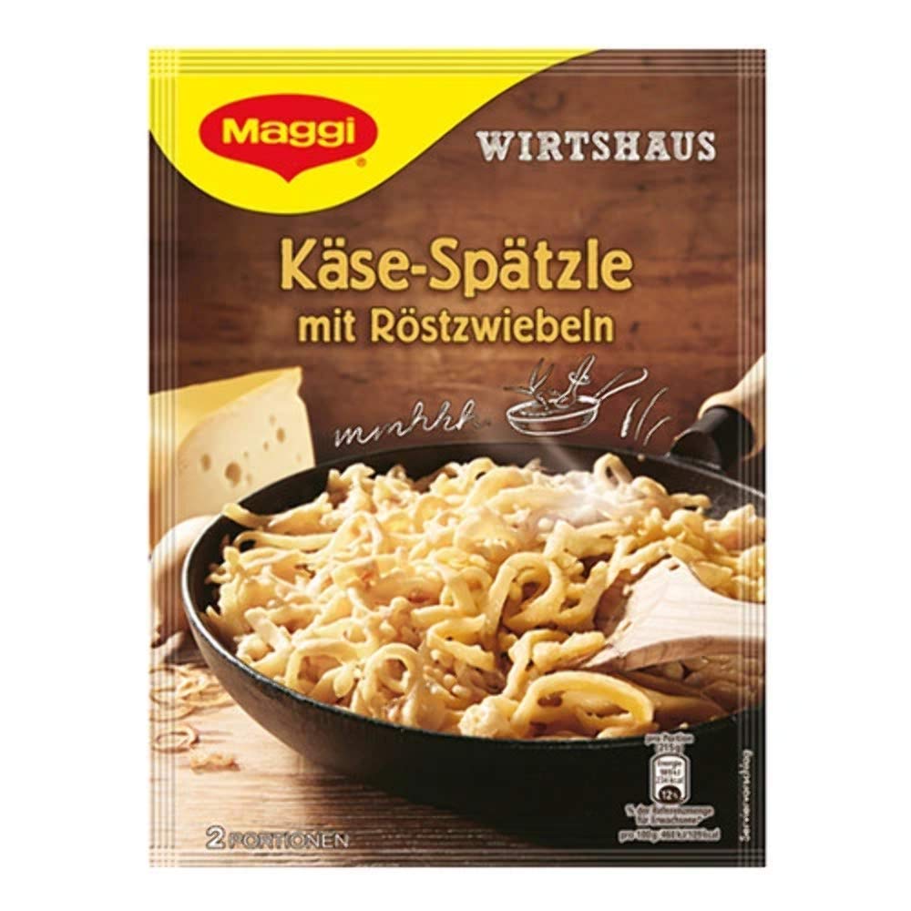 Authentic Maggi German Cheese Spaetzle with Roasted Onions | Easy Homemade Pasta Dinner | Perfect for Family Meals & Comfort Food Lovers
