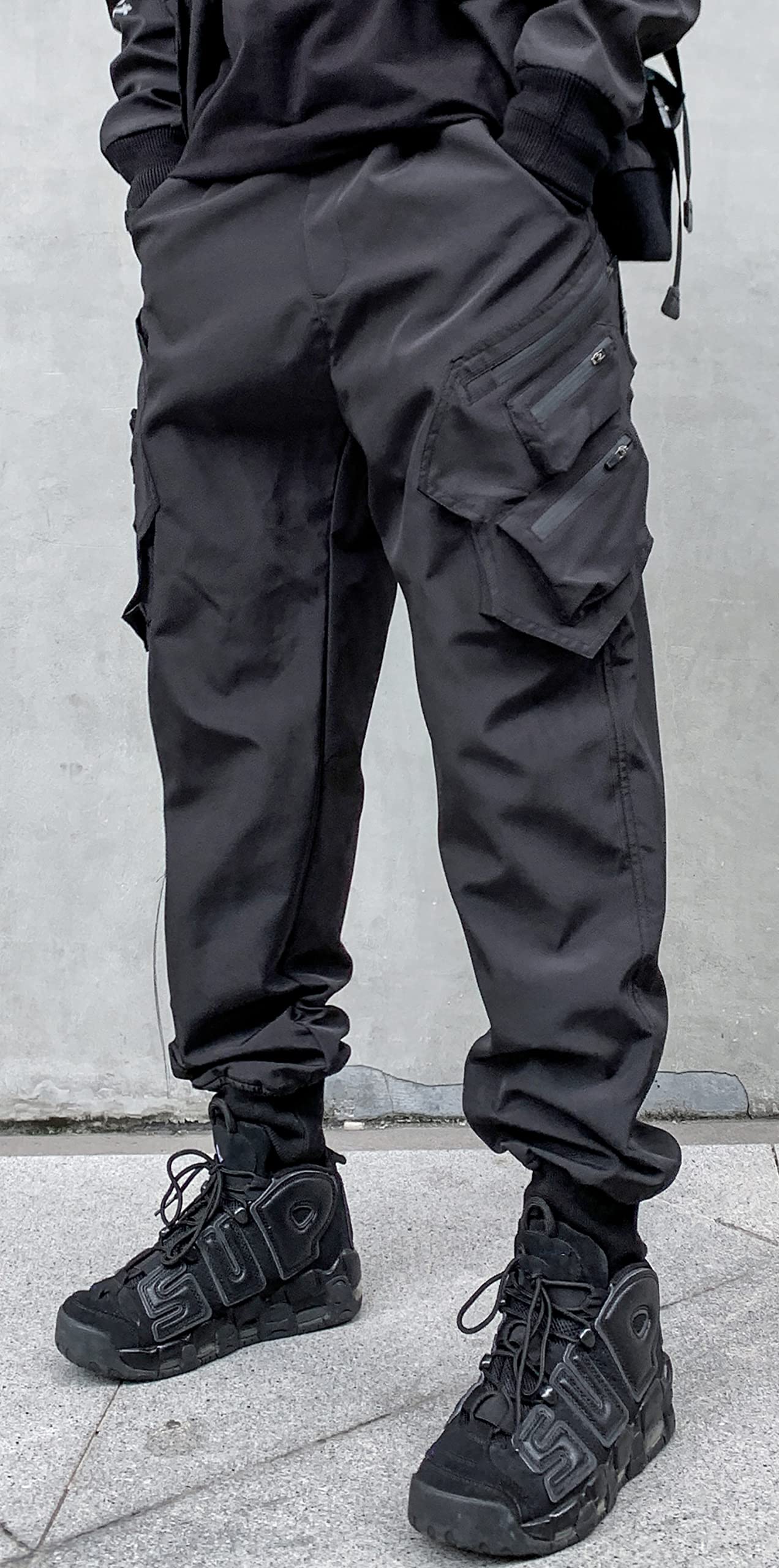 MOKEWEN Men's Jogger Pants with Pockets - Athletic Cargo Sweatpants for Running, Gym & Casual Wear | Comfortable Ankle-Length Workout Pants for Men
